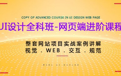 UI设计全科班：网页端进阶课程