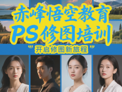 赤峰PS 全能培训班 课程覆盖海报、人像、电商全场景